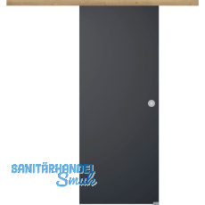 Glasschiebetür Set BlackDark 920x2100mm Inlay CPL Risseiche Muschelgriff silber Glasschiebetür Set BlackDark 920x2100mm Inlay CPL Risseiche Muschelgriff silber