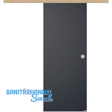 Glasschiebetür Set BlackDark, 920x2100mm Inlay CPL Achat Muschelgriff silber Glasschiebetür Set BlackDark, 920x2100mm Inlay CPL Achat Muschelgriff silber