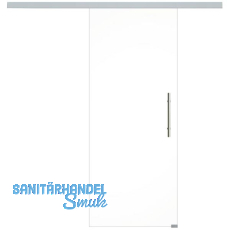 SOLIDO Glasschiebetür Set Klarglas, Beschläge/Stoßgriff silber, 920x2100 SOLIDO Glasschiebetür Set Klarglas, Beschläge/Stoßgriff silber, 920x2100