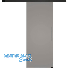 SOLIDO Glasschiebet�r Set BlackShine, Beschl�ge/Sto�griff schwarz, 920x2100