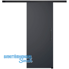 SOLIDO Glasschiebet�r Set BlackDark, Beschl�ge/Sto�griff schwarz, 920x2100