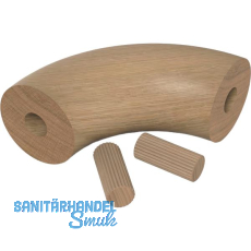 Handlauf-Baukastensystem Handlaufkr�mmer 90� Eiche lackiert