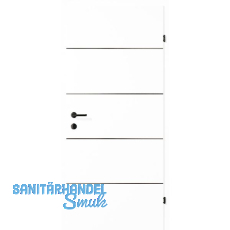 SOLIDO Smart Innentüre CPL Brillantweiß 4 Lisenen schwarz VB LI TBA 900/2030 mm SOLIDO Smart Innentüre CPL Brillantweiß 4 Lisenen schwarz VB LI TBA 900/2030 mm