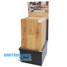 Bodenst�nder f�r Parkettb�den Musterplatten mit R�ckwand