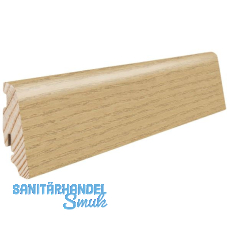 HARO Massiv-Sockelleiste furniert Eiche invisible strukturiert geölt, 19x58 HARO Massiv-Sockelleiste furniert Eiche invisible strukturiert geölt, 19x58