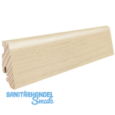 HARO Massiv-Sockelleiste furniert Esche lichtwei� furniert ge�lt, 19x58