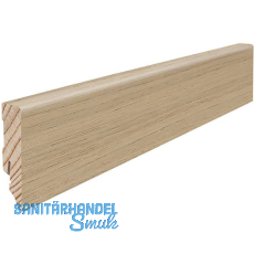 HARO Sockelleiste furniert, Eiche lichtwei� strukturiert ge�lt, 16/58