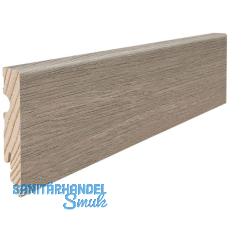 HARO Laminat Aqua Sockelleiste Eiche Eleganza antikgrau wasserresistent 15/80