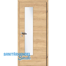 SOLIDO Smart Innentüre CPL Saloon Eiche quer GL EN-S Rechts TBA 800/2030 mm SOLIDO Smart Innentüre CPL Saloon Eiche quer GL EN-S Rechts TBA 800/2030 mm