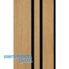 Akustikpaneel Plus Muster Eiche Natur roh / schwarz Akustikpaneel Plus Muster Eiche Natur roh / schwarz