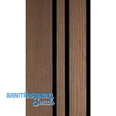 Akustikpaneel Plus Muster mit Softkante Eiche antik roh / schwarz