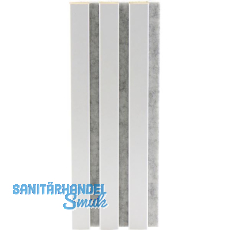 Akustikpaneel Muster mit Softkante foliert wei� / wei�