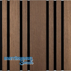 Akustikpaneel Plus mit Softkante Eiche antik / schwarz Akustikpaneel Plus mit Softkante Eiche antik / schwarz