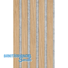 Akustikpaneel Muster mit Softkante Eiche Natur roh / grau Akustikpaneel Muster mit Softkante Eiche Natur roh / grau