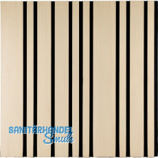 Akustikpaneel Plus mit Softkante Wei�tanne Natur roh / schwarz