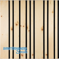 Akustikpaneel Plus Zirbe Natur roh / schwarz