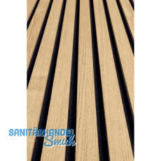 Akustikpaneel Muster mit Softkante Weißtanne Natur roh / schwarz Akustikpaneel Muster mit Softkante Weißtanne Natur roh / schwarz