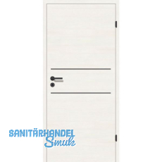 SOLIDO Donau Innentüre CPL Authentic Bianco 2 Lisenen schwarz LI TBA 800/2030 SOLIDO Donau Innentüre CPL Authentic Bianco 2 Lisenen schwarz LI TBA 800/2030