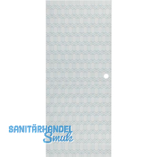 SOLIDO Glasschiebet�r Edelstein Gr. Smaragd klar, Muschelgriff Bohrung 920x2100