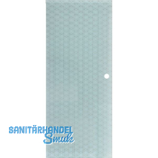 SOLIDO Glasschiebet�r Edelstein Brillant wei�, Muschelgriff Bohrung 920x2100