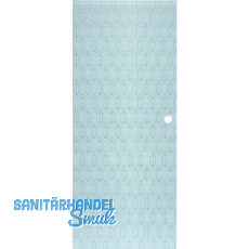 SOLIDO Glasschiebet�r Edelstein Gr. Smaragd wei�, Muschelgriff Bohrung 820x2100