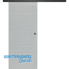 SOLIDO Glasschiebetür Set Edelstein Diamant klar, Muschelgriff schwarz, 920 SOLIDO Glasschiebetür Set Edelstein Diamant klar, Muschelgriff schwarz, 920