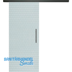 SOLIDO Glasschiebetür Set Edelstein Smaragd klar, Stoßgriff schwarz, 920 SOLIDO Glasschiebetür Set Edelstein Smaragd klar, Stoßgriff schwarz, 920