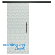 SOLIDO Glasschiebetür Set Edelstein Grande Smaragd klar, Stoßgriff schwarz, 920 SOLIDO Glasschiebetür Set Edelstein Grande Smaragd klar, Stoßgriff schwarz, 920