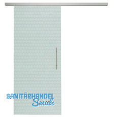 SOLIDO Glasschiebet�r Set Edelstein Smaragd klar, Sto�griff silber, 920