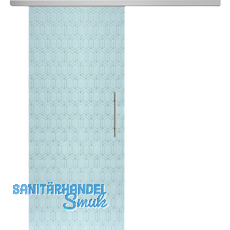 SOLIDO Glasschiebetür Set Edelstein Gr. Smaragd weiß, Stoßgriff silber, 820 SOLIDO Glasschiebetür Set Edelstein Gr. Smaragd weiß, Stoßgriff silber, 820