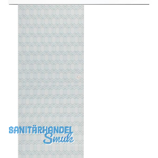 Glasschiebetür Set Grande Smaragd klar, Inlay weiß, Muschelgriff silber, 820 Glasschiebetür Set Grande Smaragd klar, Inlay weiß, Muschelgriff silber, 820