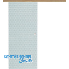 Glasschiebetür Set Smaragd klar, Inlay Risseiche, Muschelgriff silber, 920 Glasschiebetür Set Smaragd klar, Inlay Risseiche, Muschelgriff silber, 920