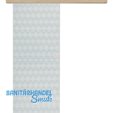 Glasschiebetür Set Grande Smaragd klar, Inlay Achat, Muschelgriff silber, 820 Glasschiebetür Set Grande Smaragd klar, Inlay Achat, Muschelgriff silber, 820