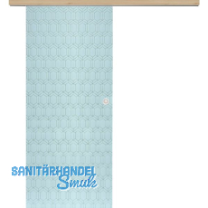 Glasschiebetür Set Grande Smaragd weiß, Inlay Achat, Muschelgriff silber, 920 Glasschiebetür Set Grande Smaragd weiß, Inlay Achat, Muschelgriff silber, 920