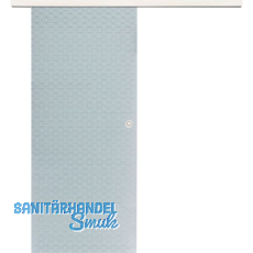 Glasschiebetür Set Diamant weiß, Inlay Bianco, Muschelgriff silber, 820 Glasschiebetür Set Diamant weiß, Inlay Bianco, Muschelgriff silber, 820