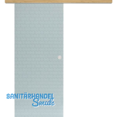 Glasschiebet�r Set Smaragd wei�, Inlay Eiche, Muschelgriff silber, 920