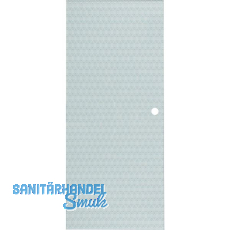 SOLIDO Glasschiebet�r Edelstein Smaragd klar, Muschelgriff Bohrung 720x2100