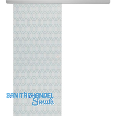 SOLIDO Glasschiebetür Set Edelstein Gr. Smaragd klar, Muschelgriff silber, 720 SOLIDO Glasschiebetür Set Edelstein Gr. Smaragd klar, Muschelgriff silber, 720