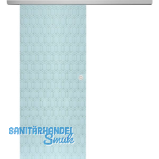 SOLIDO Glasschiebetür Set Edelstein Gr. Smaragd weiß, Muschelgriff silber, 720 SOLIDO Glasschiebetür Set Edelstein Gr. Smaragd weiß, Muschelgriff silber, 720