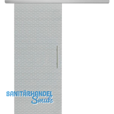 SOLIDO Glasschiebetür Set Edelstein Diamant klar, Stoßgriff silber, 720 SOLIDO Glasschiebetür Set Edelstein Diamant klar, Stoßgriff silber, 720