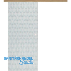 Glasschiebet�r Set Grande Smaragd klar, Inlay Risseiche Muschelgriff silber, 720