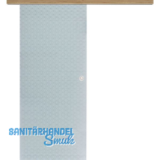 Glasschiebetür Set Diamant weiß, Inlay Risseiche, Muschelgriff silber, 720 mm Glasschiebetür Set Diamant weiß, Inlay Risseiche, Muschelgriff silber, 720 mm