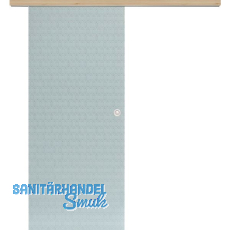 Glasschiebet�r Set Smaragd wei�, Inlay Achat, Muschelgriff silber, 720 mm