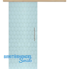 Glasschiebetür Set Grande Smaragd weiß, Inlay Achat, Stoßgriff silber, 720 Glasschiebetür Set Grande Smaragd weiß, Inlay Achat, Stoßgriff silber, 720