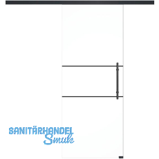SOLIDO Glasschiebet�r Set Industry 1, Beschl�ge/Sto�griff schwarz, 920x2100