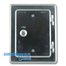 Kamintür Edelstahl V2A, mit Vierkantverschluss Kamintür Edelstahl V2A, mit Vierkantverschluss