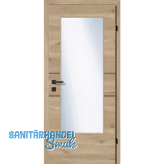 SOLIDO Smart Innentüre CPL Wildbuche 2 Lisenen schwarz GL LI TBA 850/2030 mm SOLIDO Smart Innentüre CPL Wildbuche 2 Lisenen schwarz GL LI TBA 850/2030 mm