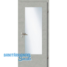 SOLIDO Smart Innentüre CPL Valeur Grau quer 2 Lisenen GL Rechts TBA 850/2030 mm SOLIDO Smart Innentüre CPL Valeur Grau quer 2 Lisenen GL Rechts TBA 850/2030 mm