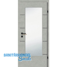 SOLIDO Smart Innentüre CPL Valeur grau 4 Lisenen schwarz GL LI TBA 850/2030 mm SOLIDO Smart Innentüre CPL Valeur grau 4 Lisenen schwarz GL LI TBA 850/2030 mm