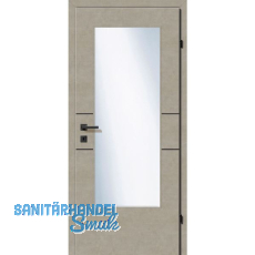 SOLIDO Smart Innentüre CPL Valeur Taupe 2 Lisenen schwarz GL LI TBA 750/2030 mm SOLIDO Smart Innentüre CPL Valeur Taupe 2 Lisenen schwarz GL LI TBA 750/2030 mm